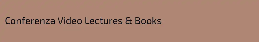 Conferenza Video Lectures & Books